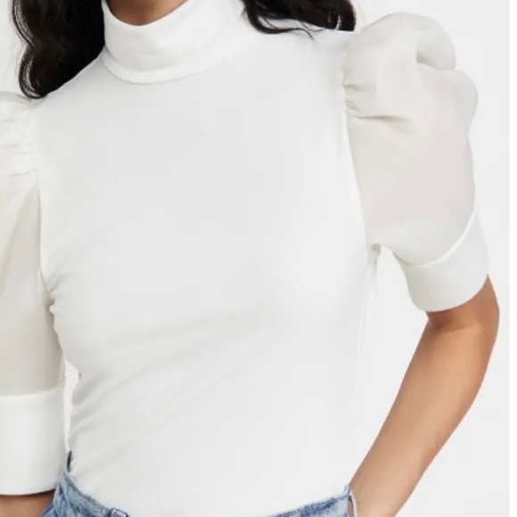 🌞 Alice + Olivia Mckayla Turtleneck Crop Top 🤍🤍 - Picture 3 of 6